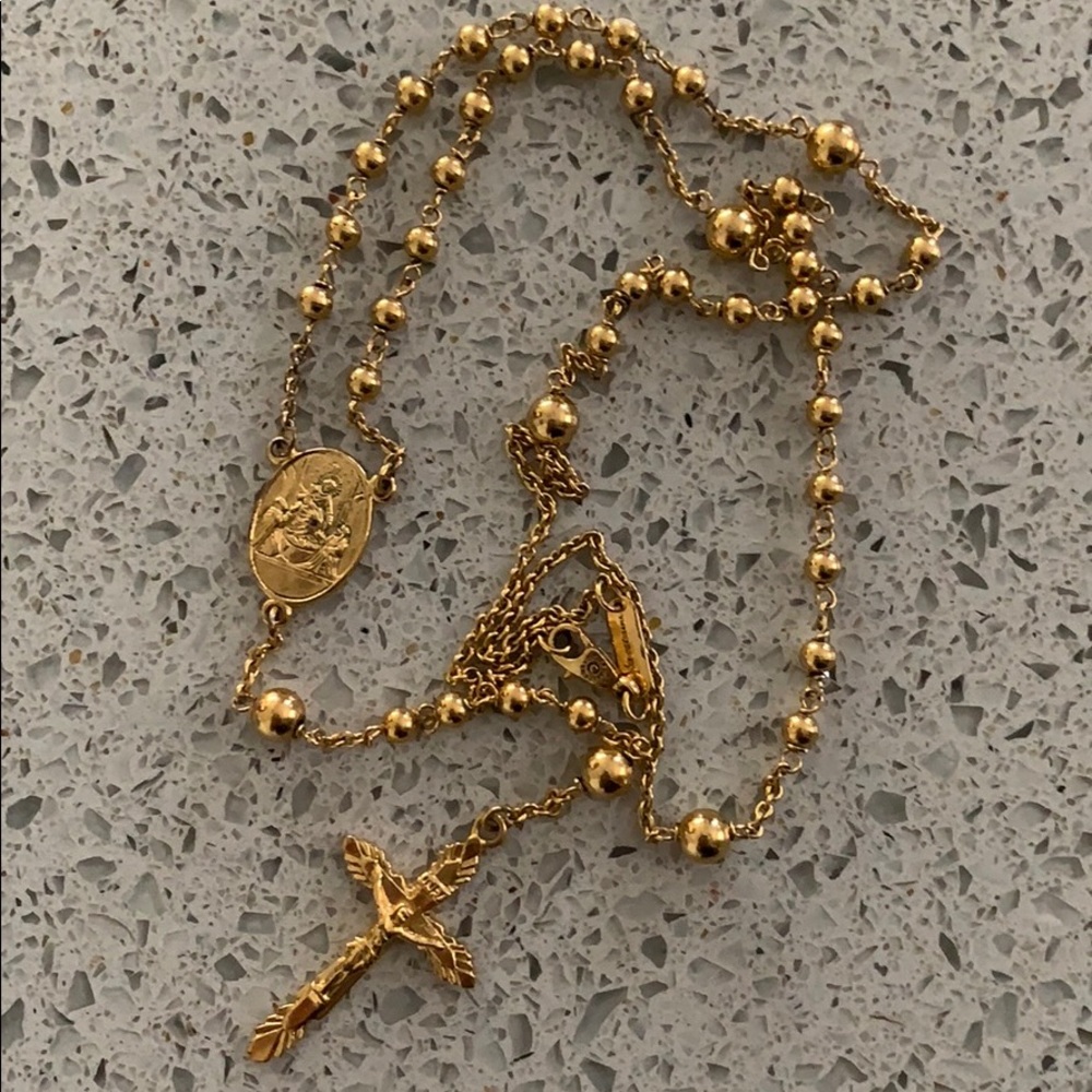 Dolce & Gabbana Gold Rosary Necklace